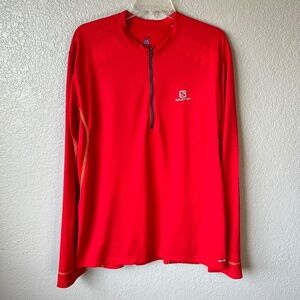 **FIRM PRICE* Salomon Fast Wing 1/2 zip Advancedskin Activedry Performance Shirt